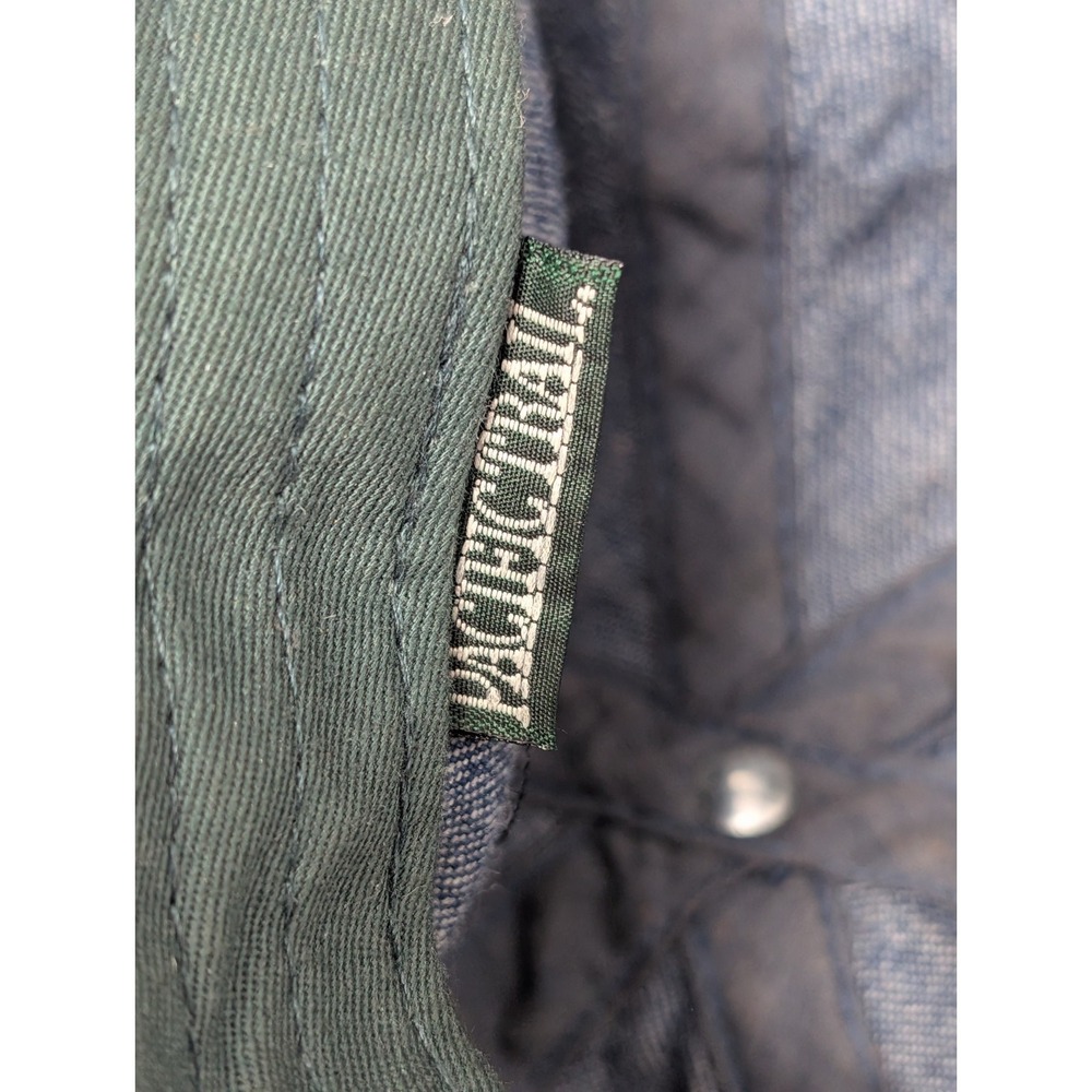 Pacific Trail Denim Suede Union Made In USA Baseball Cap Dad‎ Hat Leather Strap - Picture 9 of 9